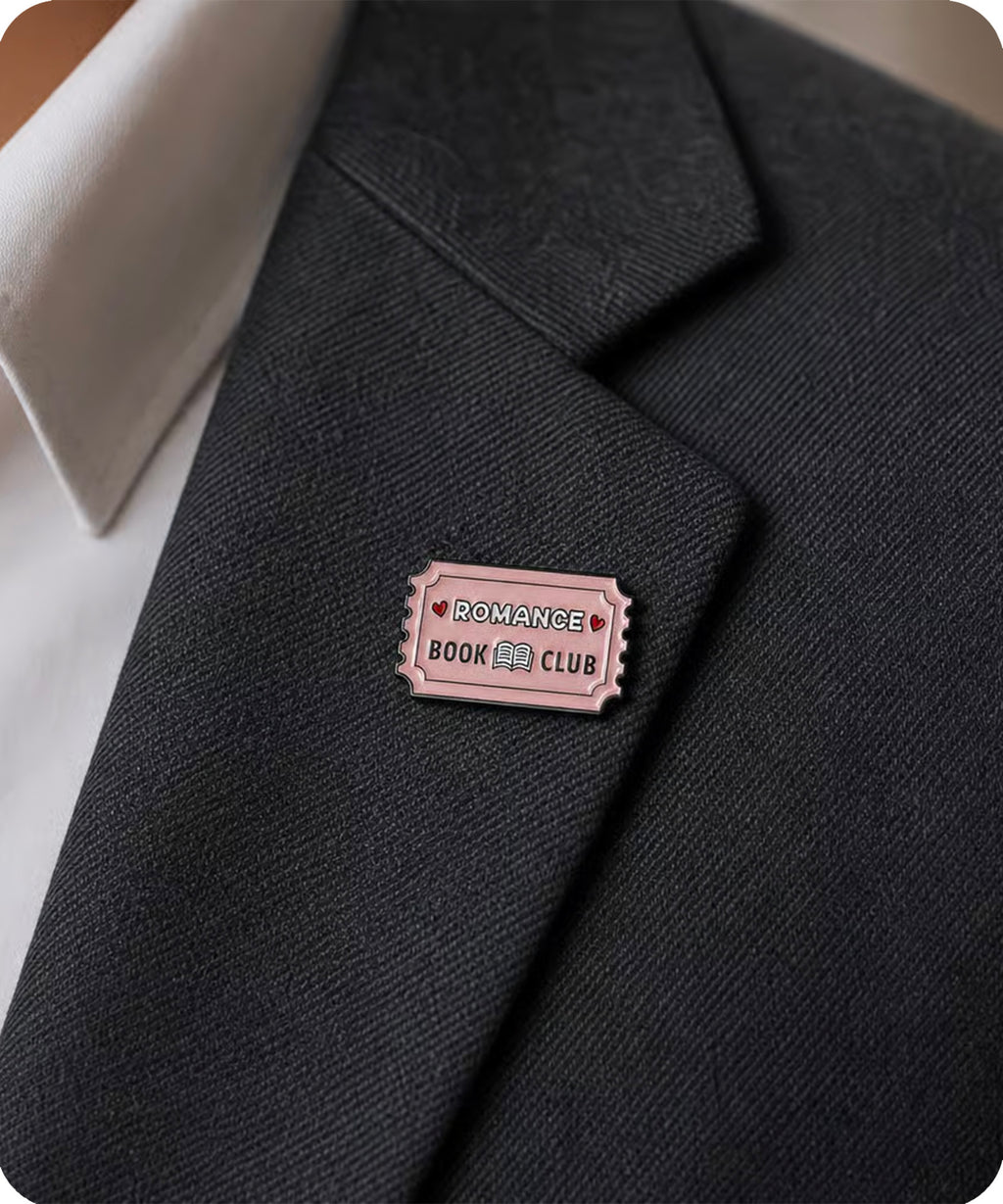 Romance Book Club Enamel Pin Badge