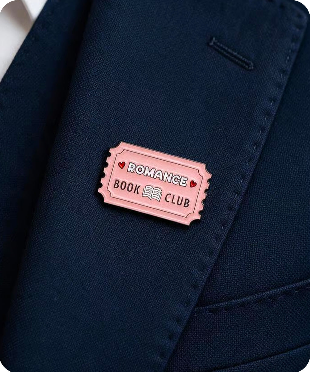 Romance Book Club Enamel Pin Badge