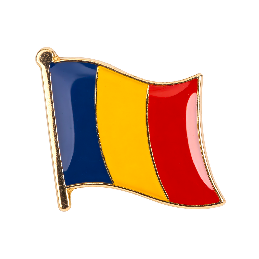 Romania Flag Pin Badge