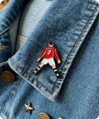 Red Number 7 Football Player Enamel Pin Badge