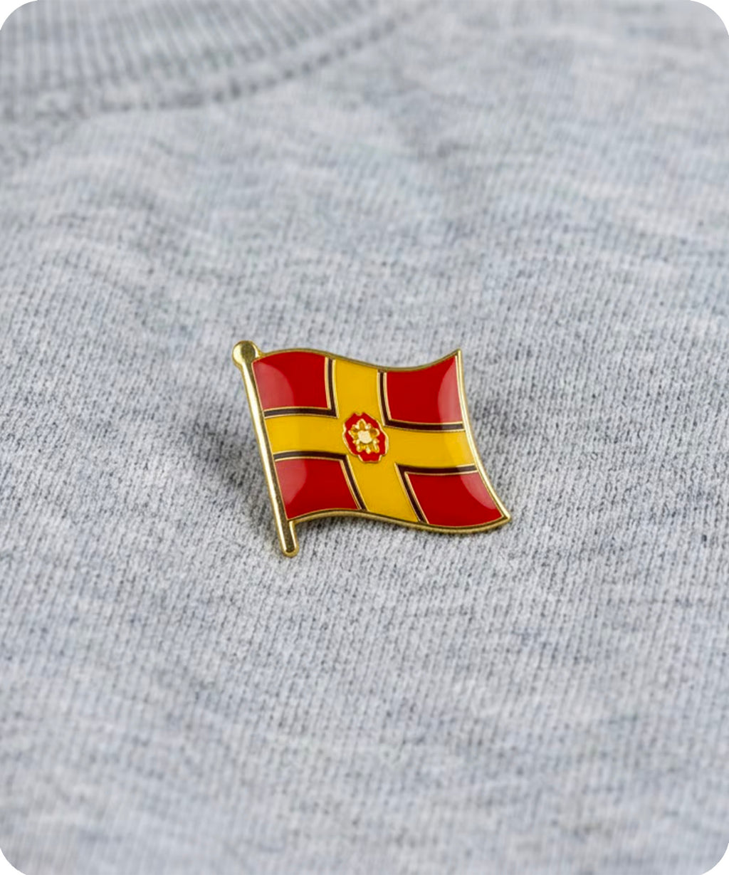Northamptonshire County Flag Enamel Pin Badge