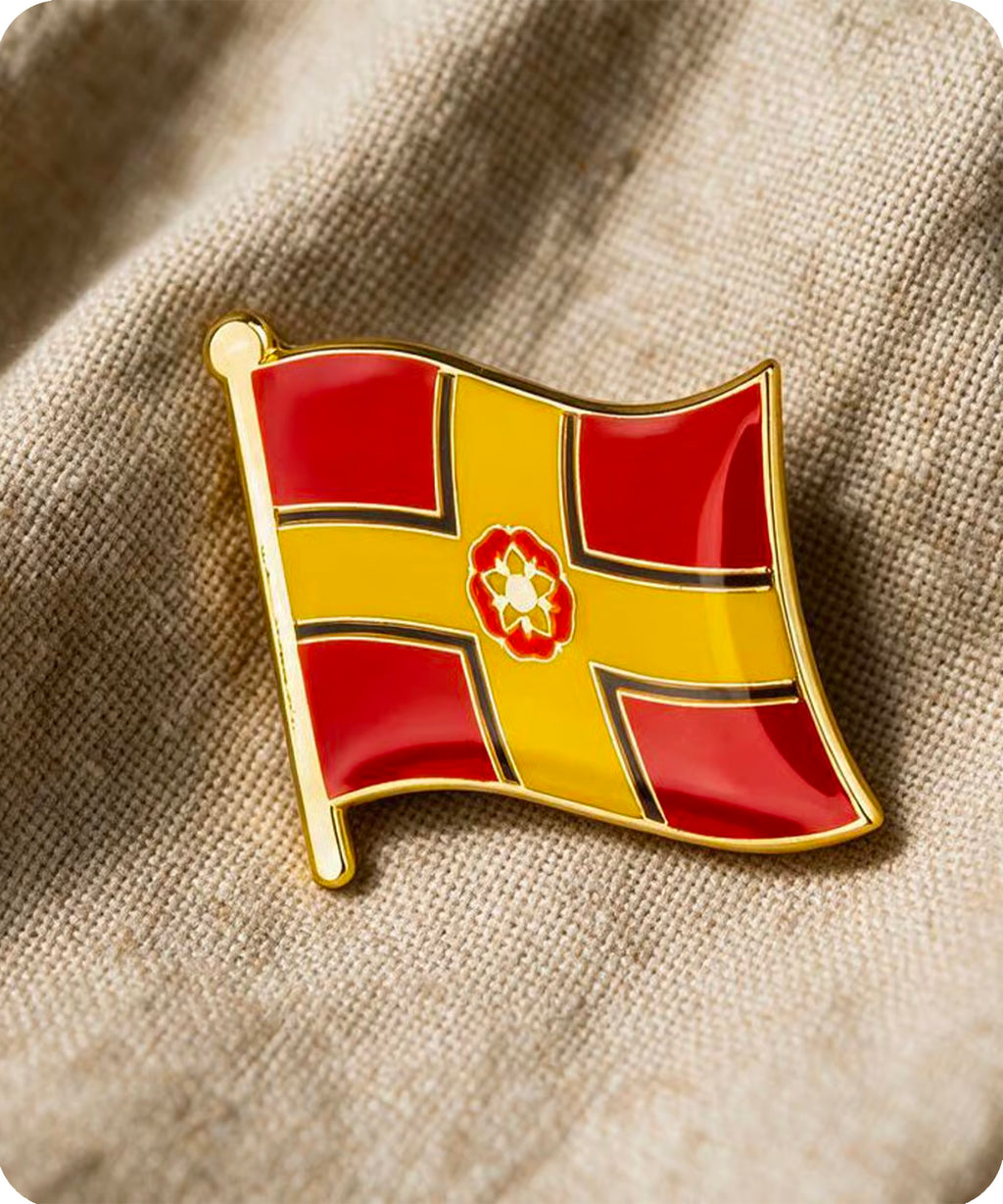 Northamptonshire County Flag Enamel Pin Badge