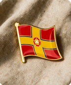 Northamptonshire County Flag Enamel Pin Badge