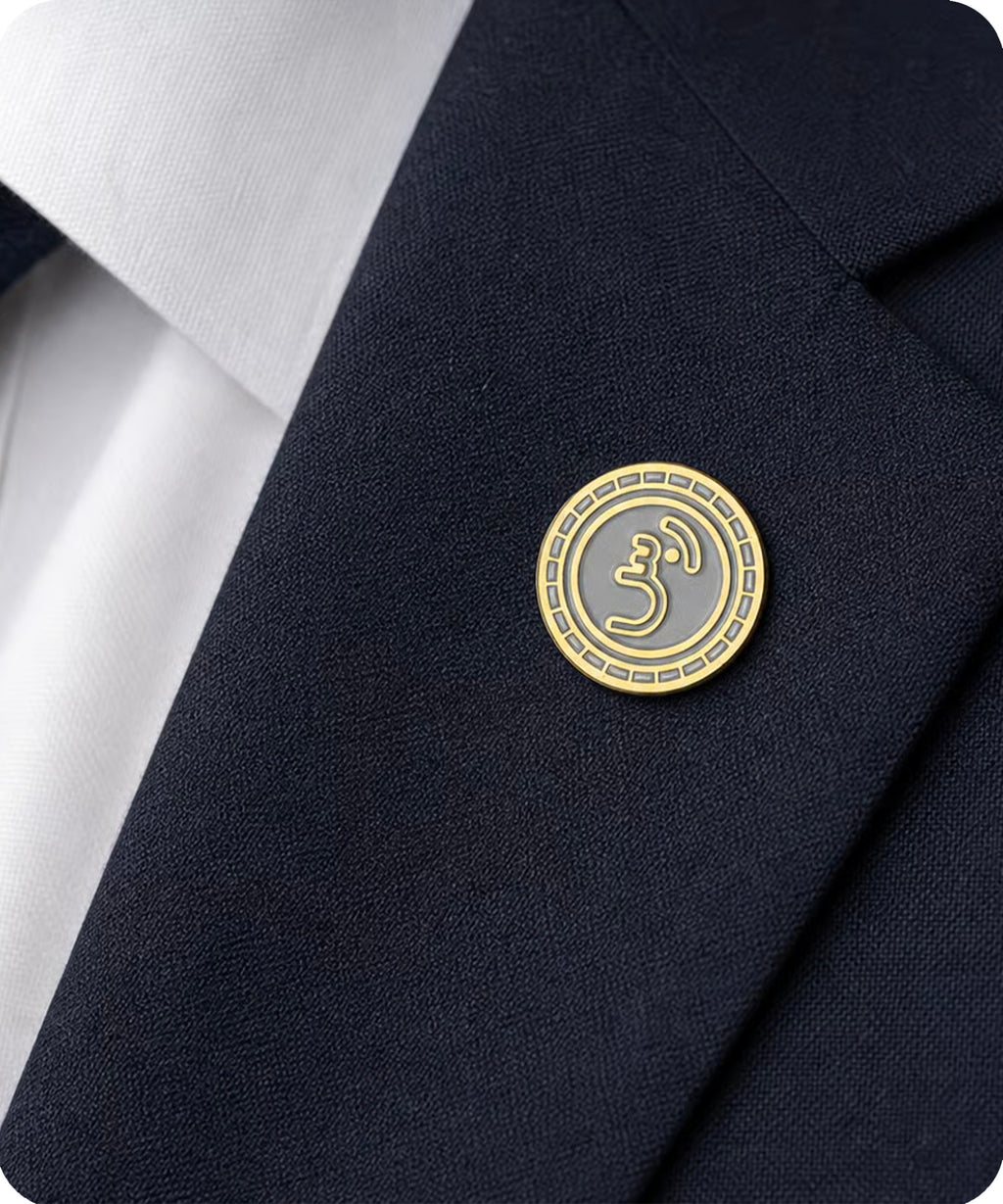 Hindu Aum Ohm Pin Badge