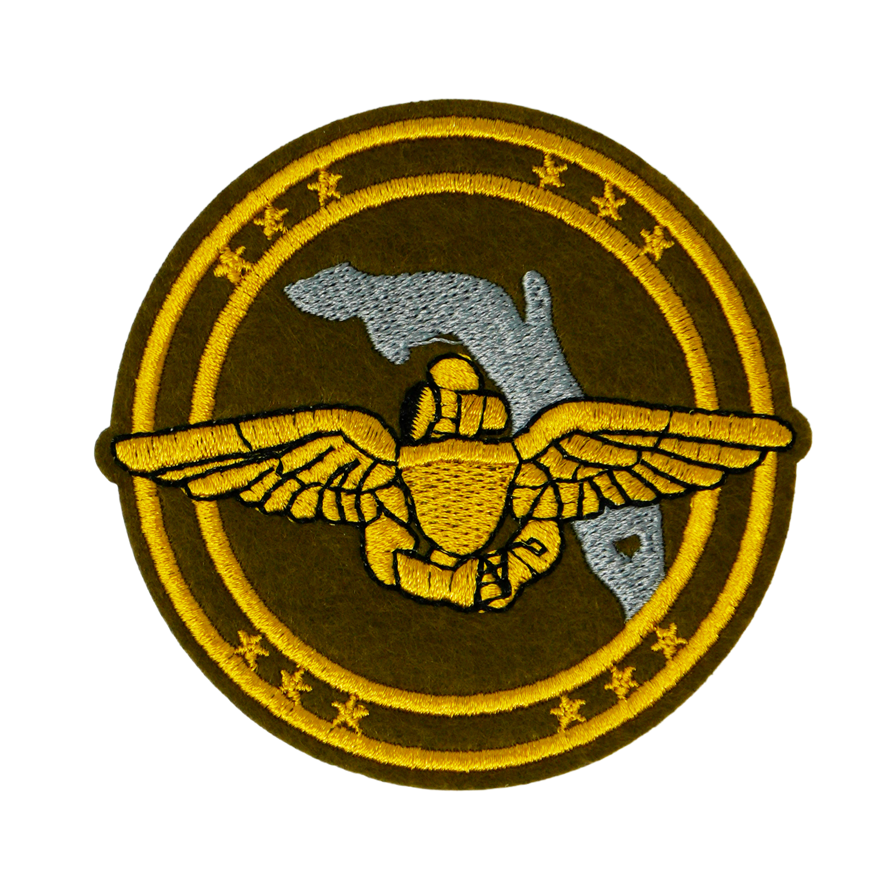 Parche termoadhesivo de la Guardia Nacional Aérea de Florida (FLANG) (8 x 8 cm) Imagen principal del producto