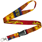 Royal Standard of the United Kingdom Lanyard – Red, Blue & Yellow Flag Print