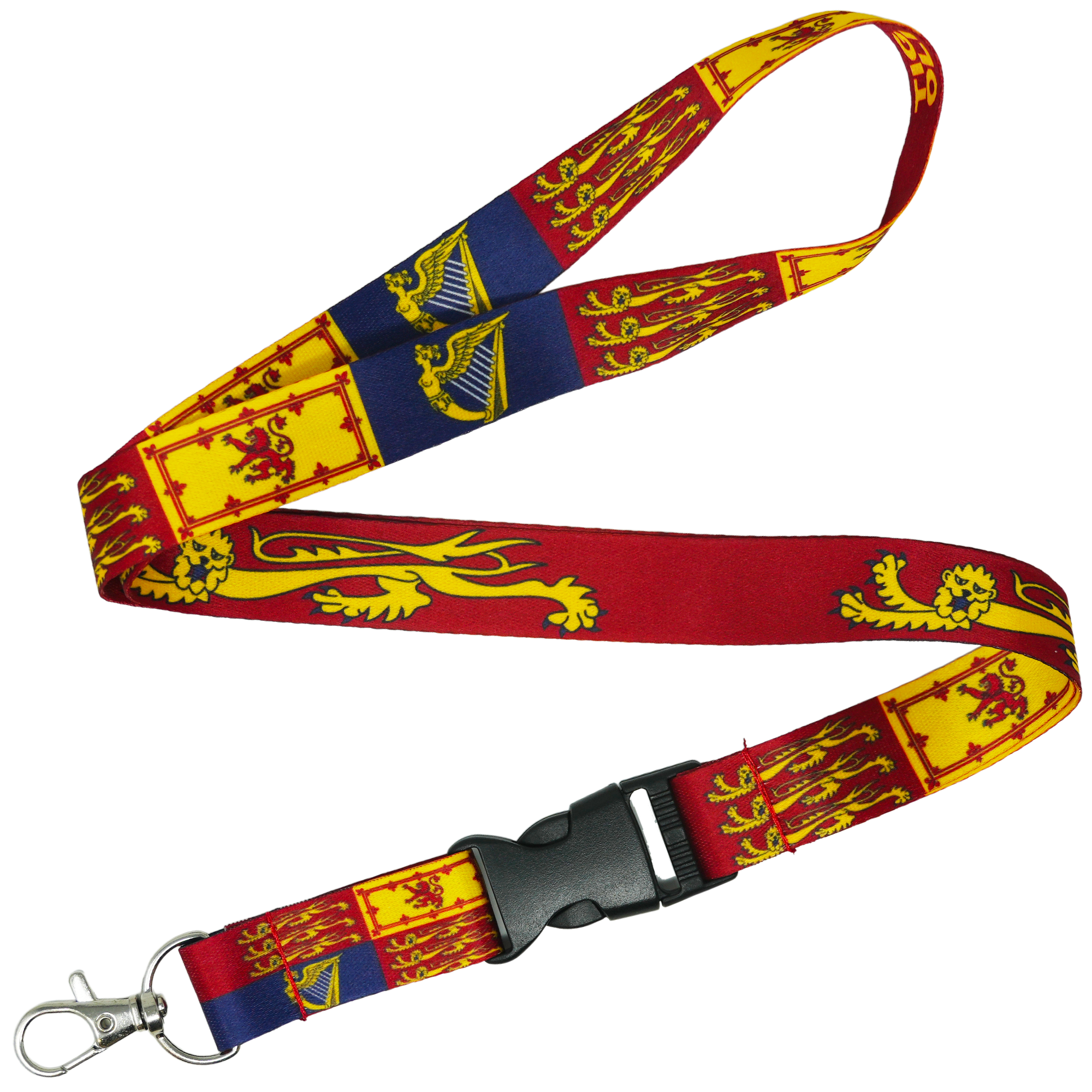 Royal Standard of the United Kingdom Lanyard – Red, Blue & Yellow Flag Print