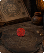Red Occult Alchemy Magic Circle Enamel Pin Badge