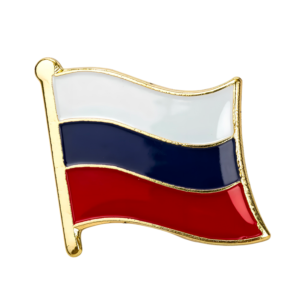 Russia Flag Pin Badge