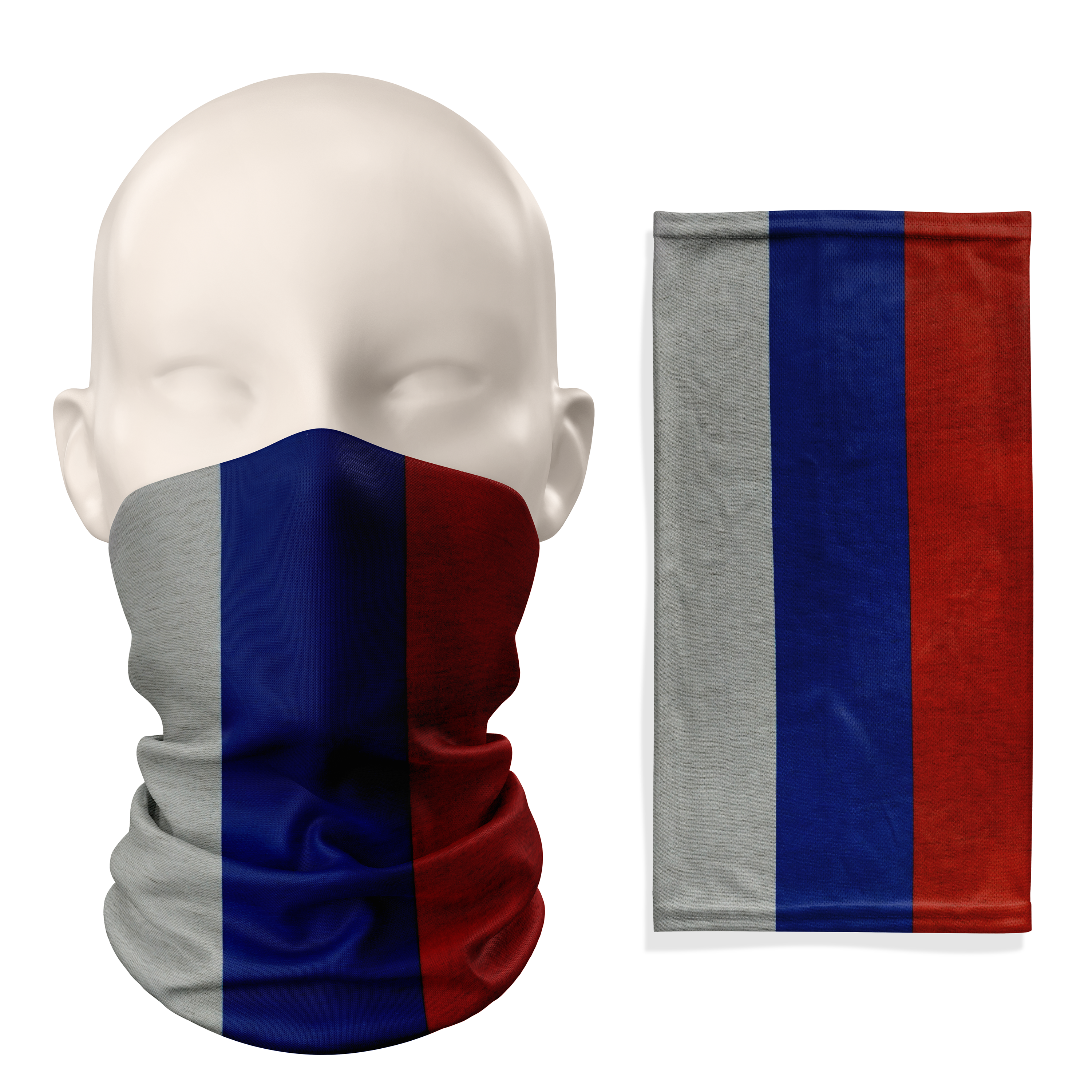 Russia Flag Snood  – Breathable Mask Neck Gaiter Face Covering Main image
