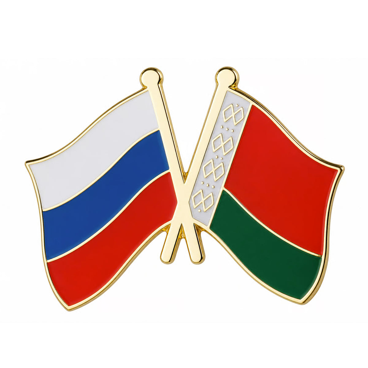 Russia & Belarus Friendship Pin Badge