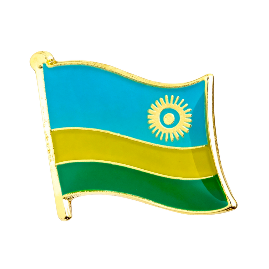 Rwanda Flag Pin Badge