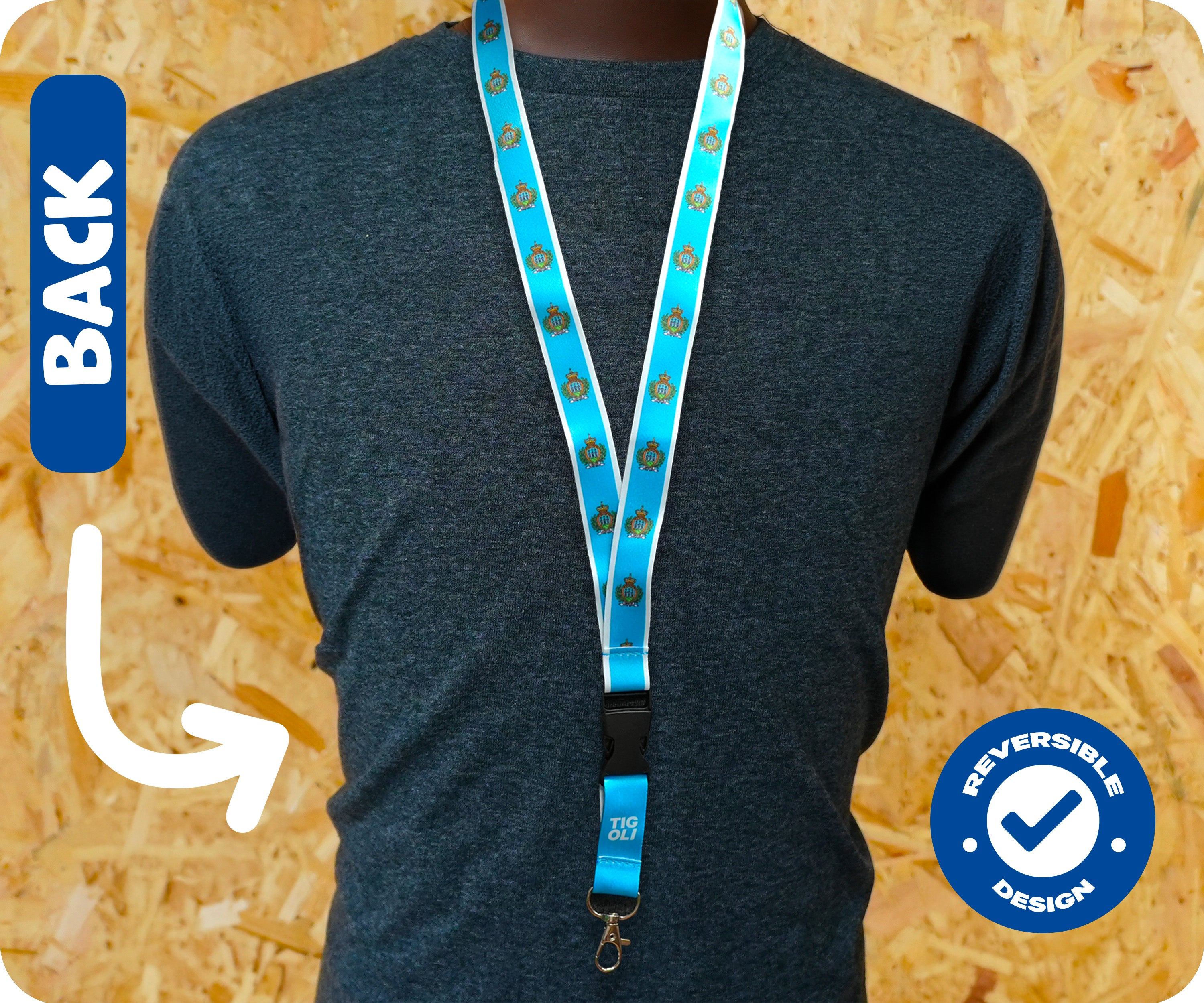 San Marino Flag Lanyard