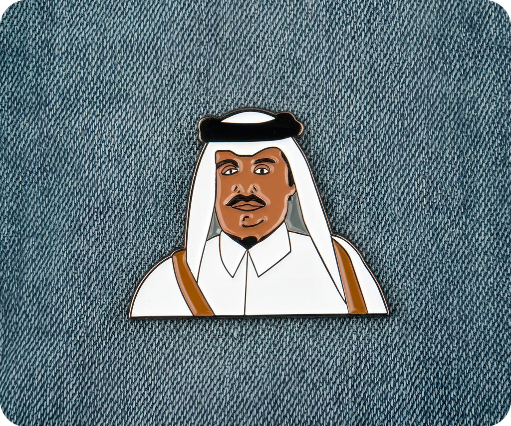 Saudi Arabian Man Thawb Pin Badge