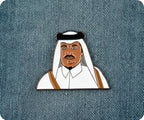 Saudi Arabian Man Thawb Pin Badge