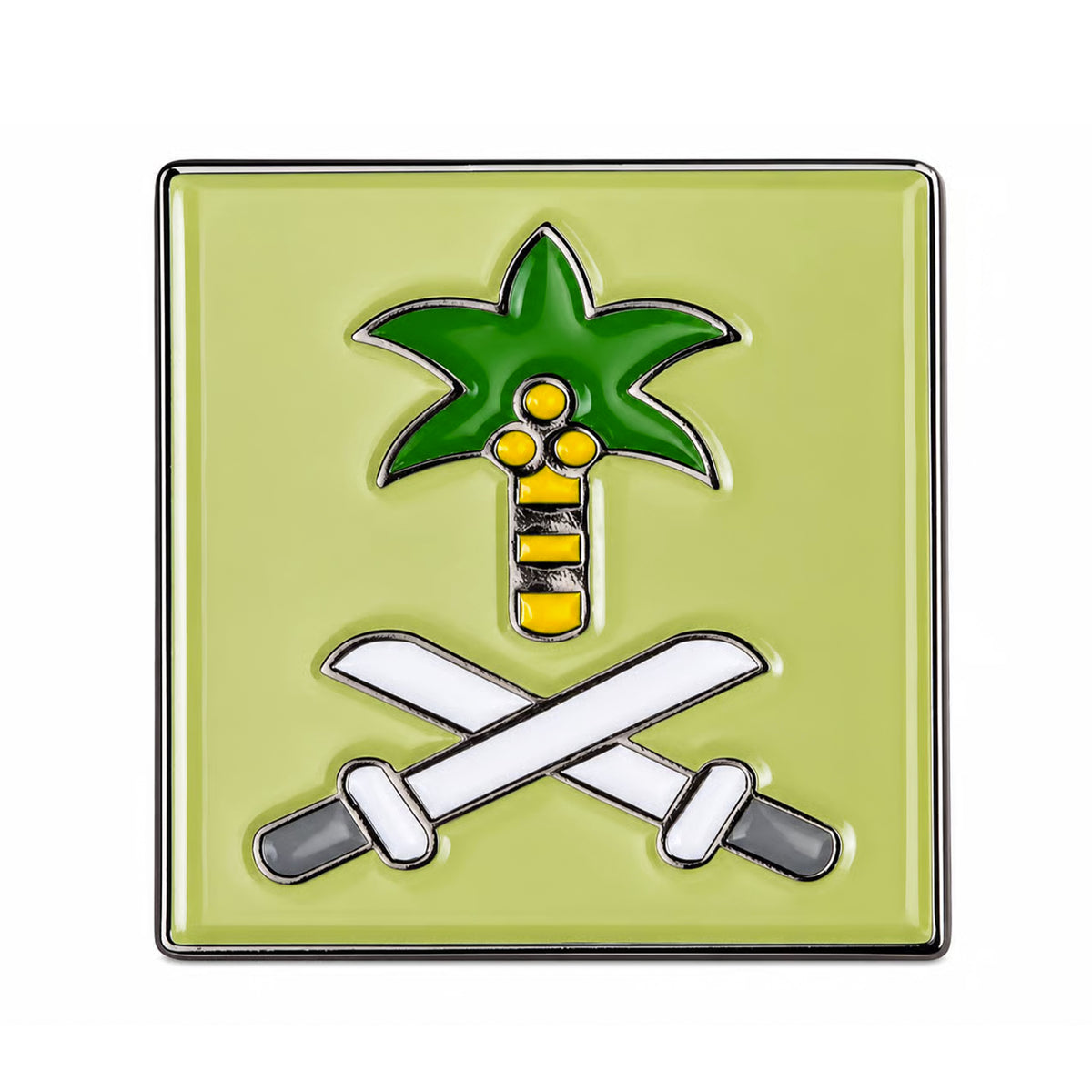 Saudi Arabia Emblem Enamel Lapel Pin Badge Main image