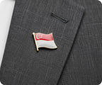 Singapore Flag Pin Badge