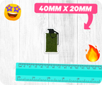 M18 Smoke Grenade Military Army Iron On Patch (2 x 4cm)