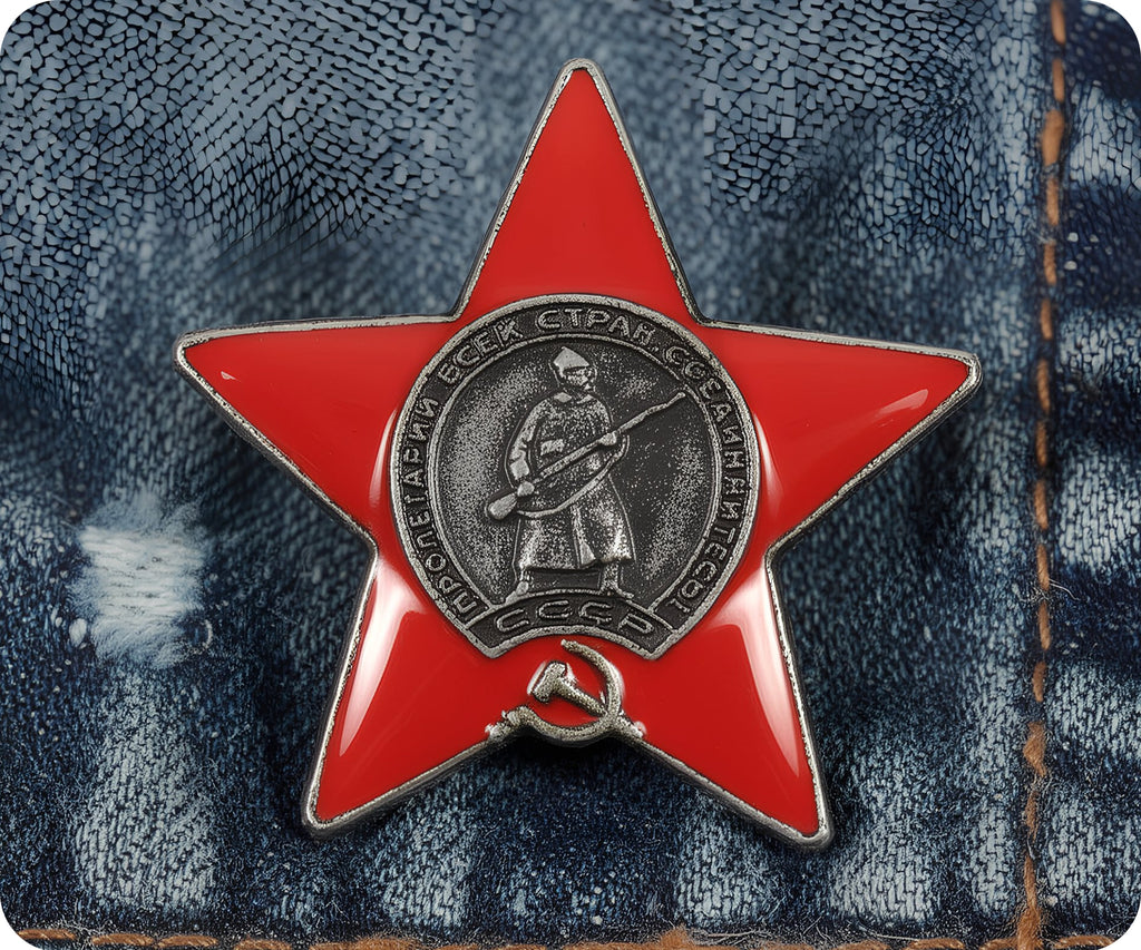 Soviet Union Red Star Soldier Pin Badge