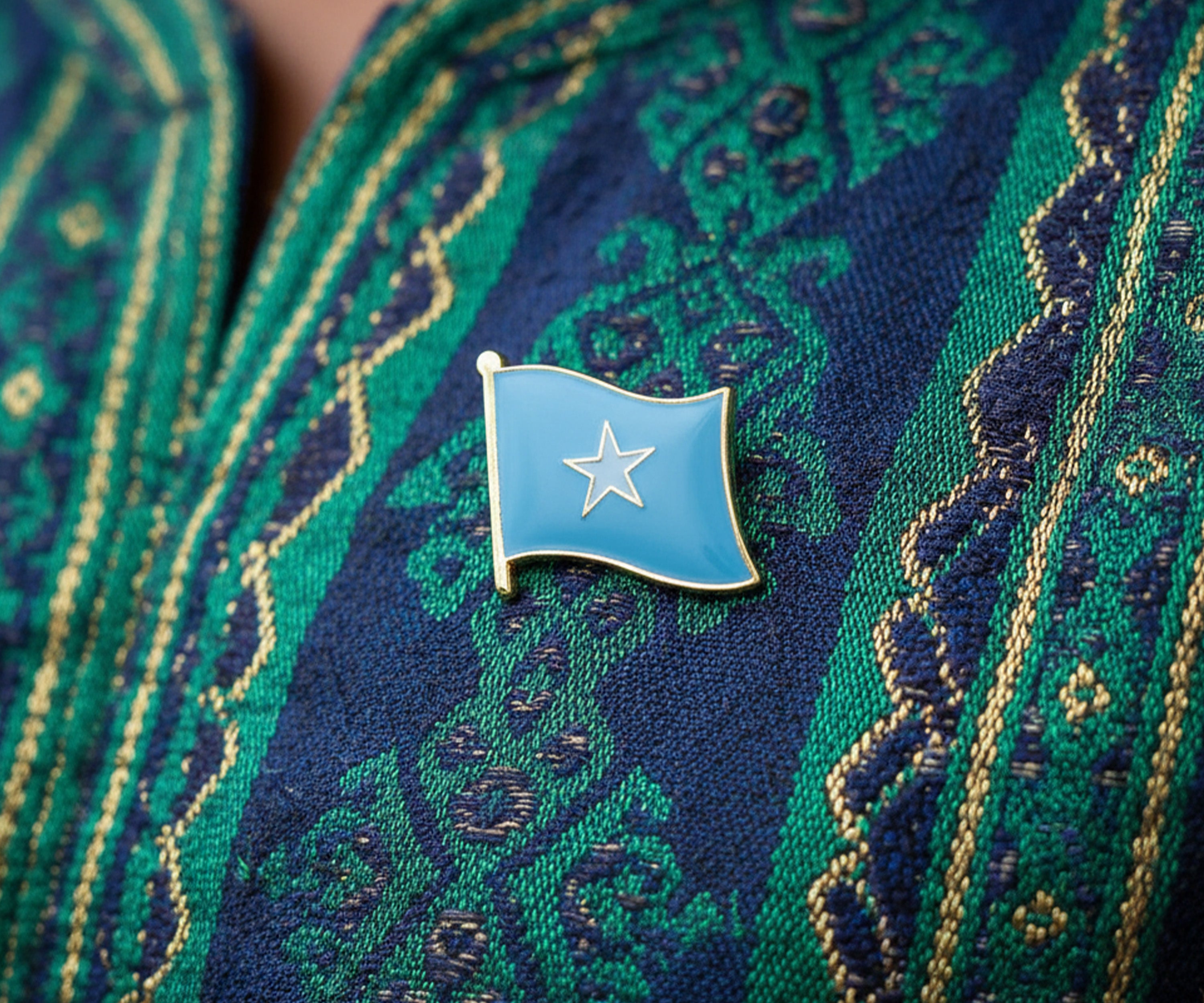 Pin de la bandera de Somalia Imagen secundaria del producto