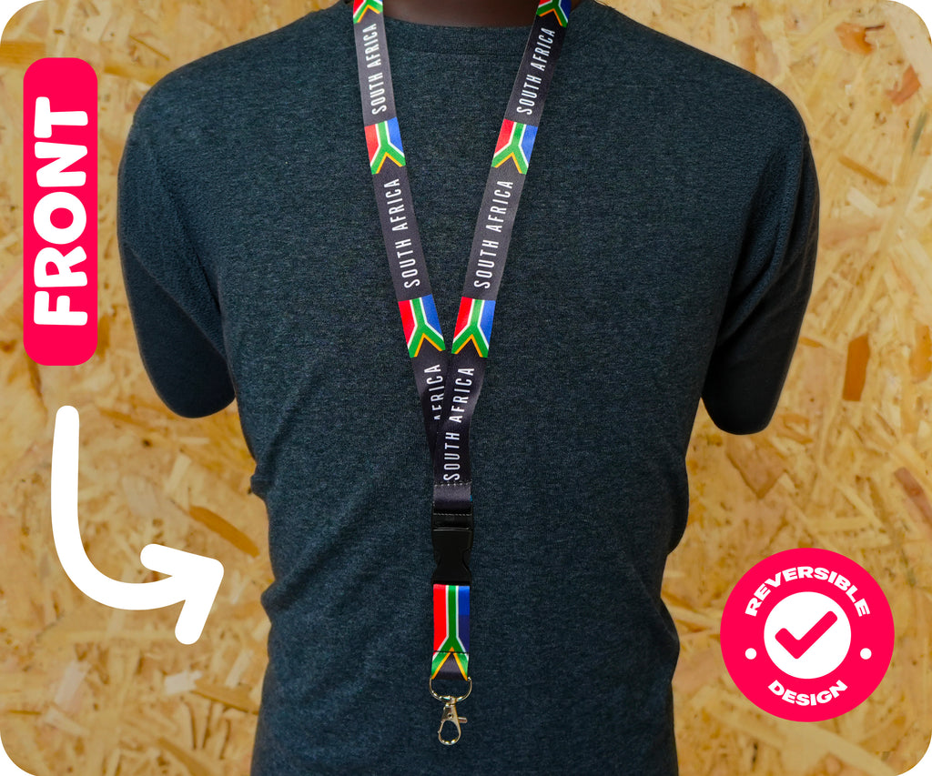 South Africa National Flag Lanyard