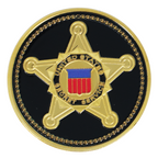 Secret Service & Presidential Seal Commemorative Coin – Black & Gold Edition