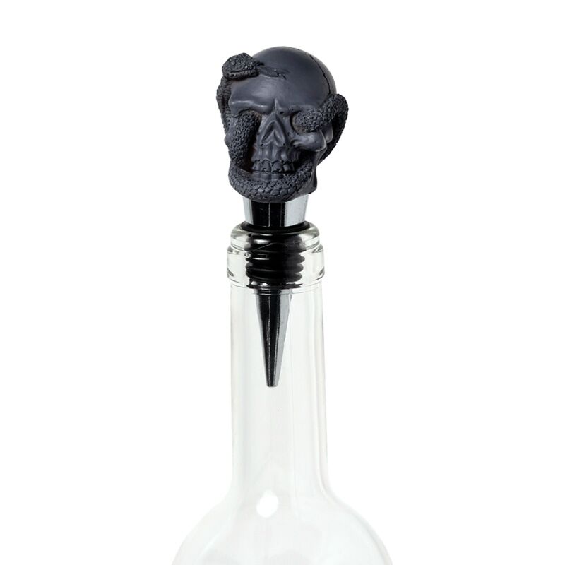 Skull Snake Grudge Bottle Stopper Wine