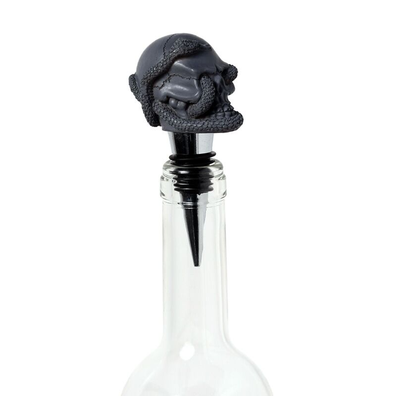 Skull Snake Grudge Bottle Stopper Wine