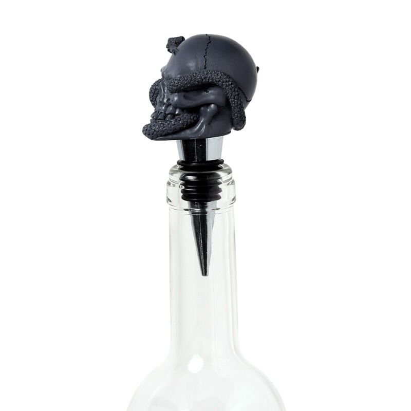 Skull Snake Grudge Bottle Stopper Wine