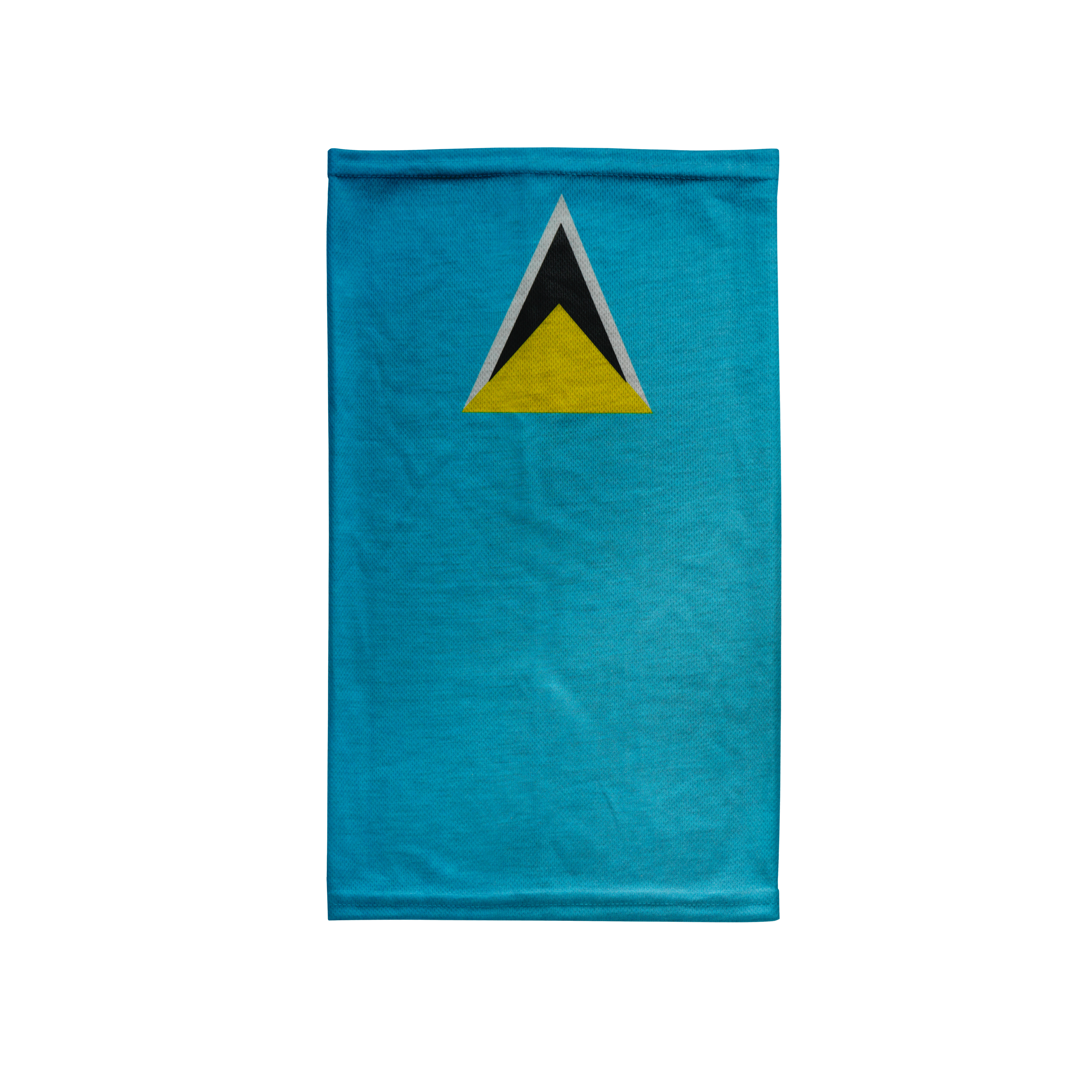 Snood con la bandera de Santa Lucía – Mascarilla transpirable para cuello/bufanda tubular