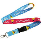 Saint Lucia Flag Lanyard
