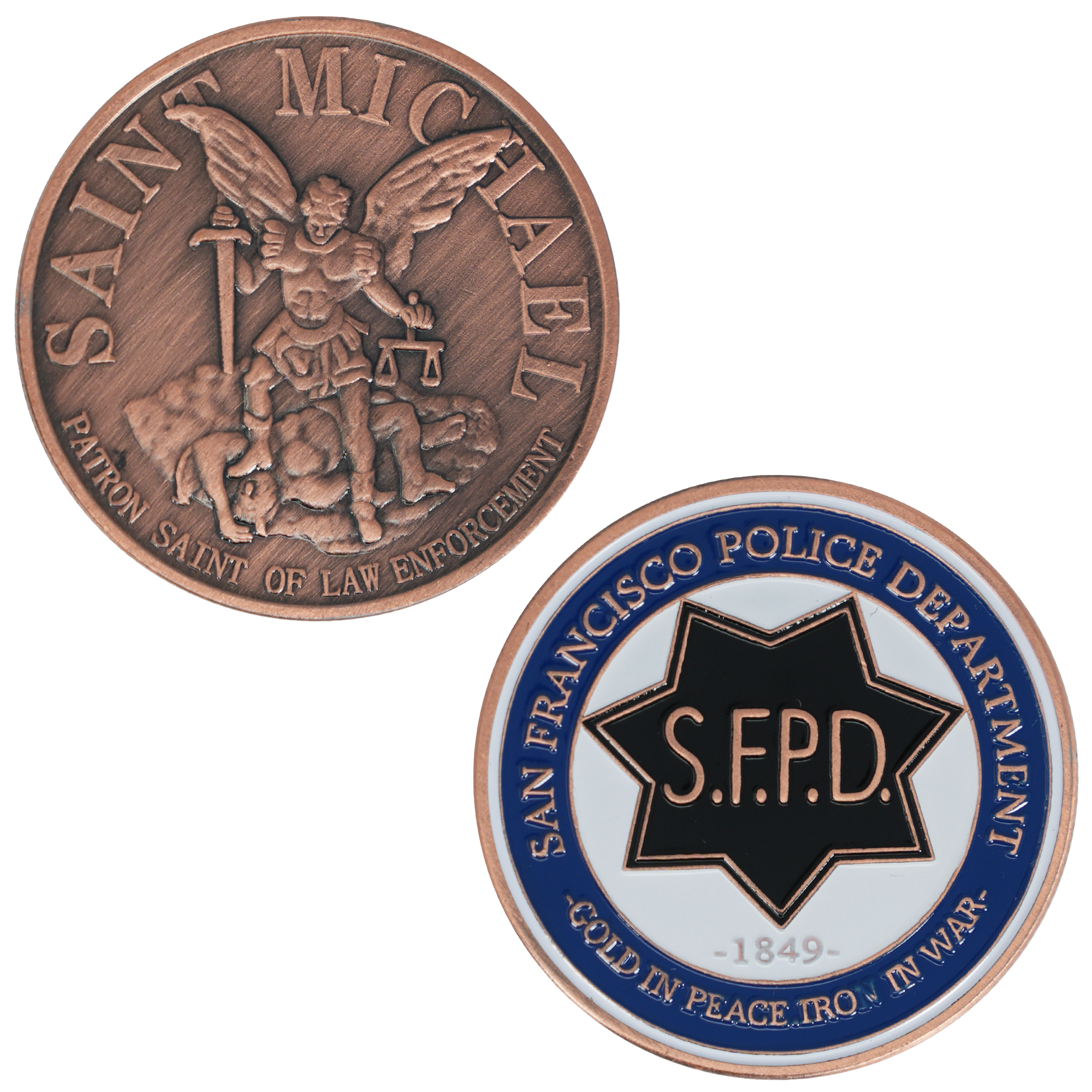 Moneda conmemorativa del Departamento de Policía de San Francisco Imagen principal del producto