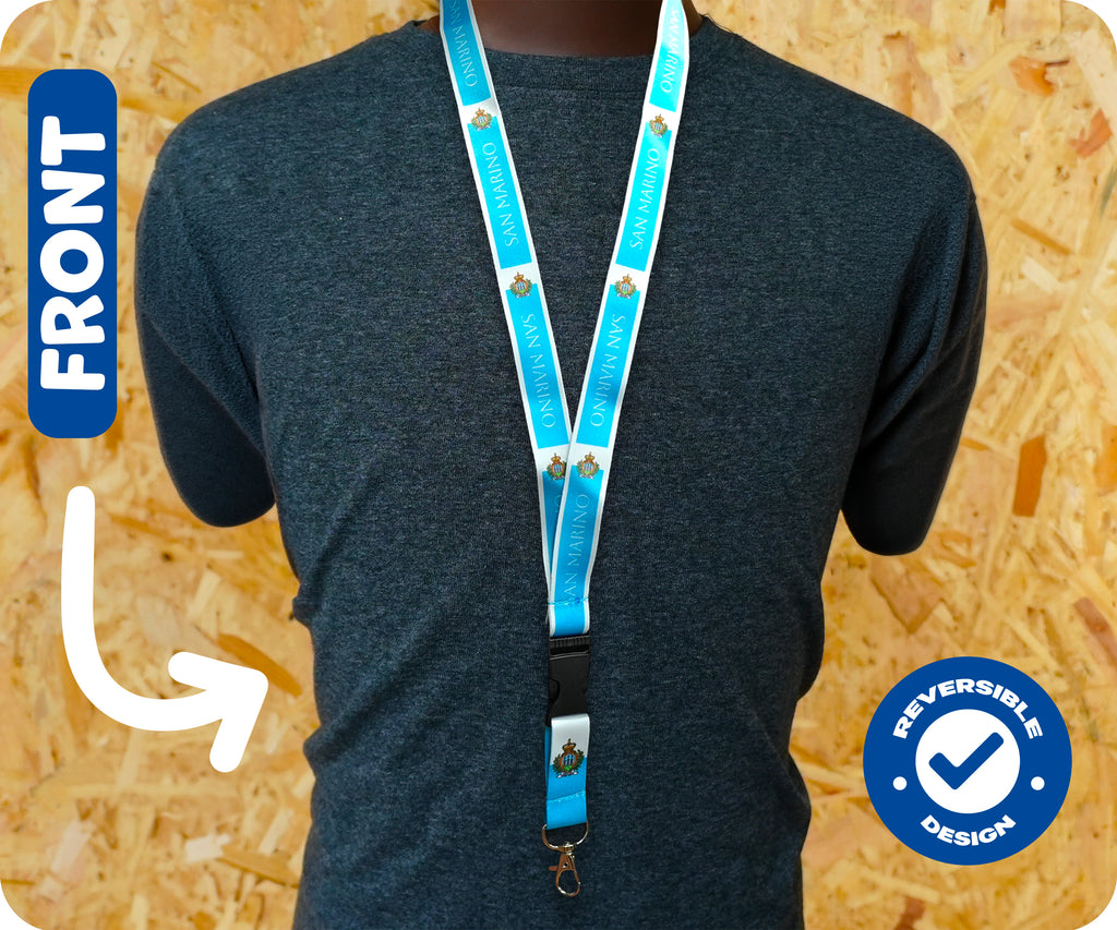 San Marino Flag Lanyard