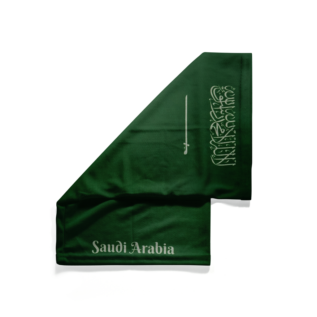 Snood con la bandera del Reino de Arabia Saudita – Mascarilla transpirable de cuello, cubrecara