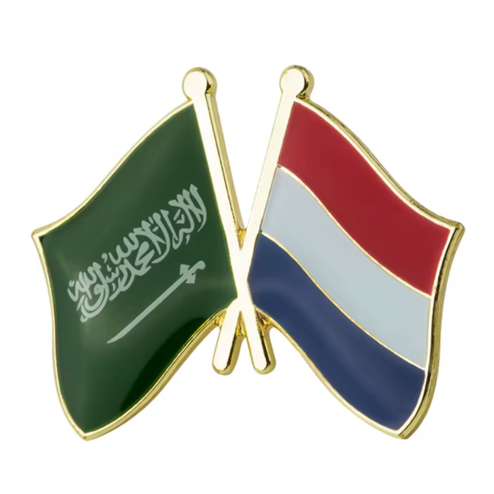 Pin de la amistad Arabia Saudita y Países Bajos Imagen principal del producto