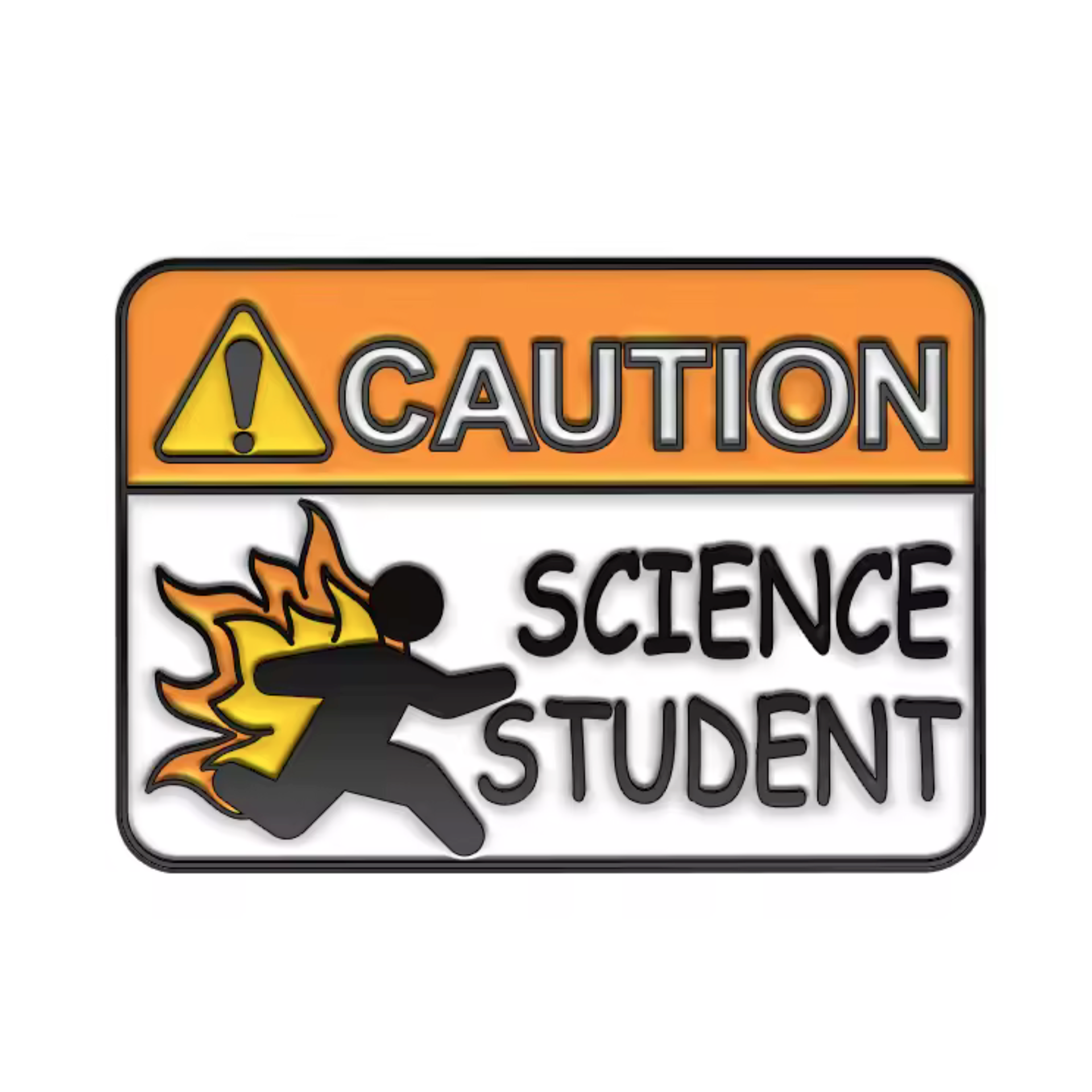 Insignia de estudiante de ciencias: precaución Imagen principal del producto