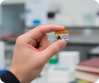 Caution Science Student Pin Badge