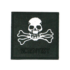Scientist Skull & Crossed Bones Iron On Patch (6 x 6cm)