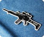 Heckler & Koch G36 Rifle Gun Iron On Patch (8.9 x 3cm)