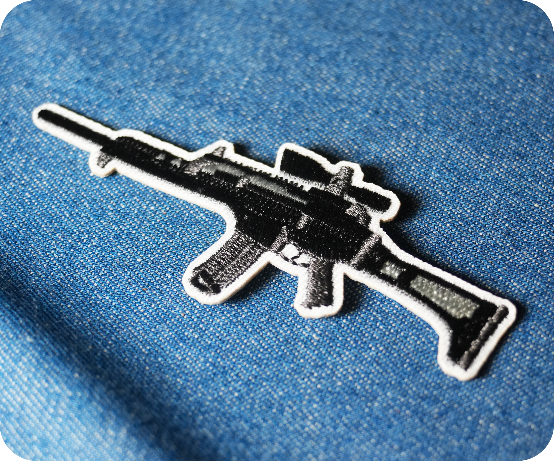 Heckler & Koch G36 Rifle Gun Iron On Patch (8.9 x 3cm)