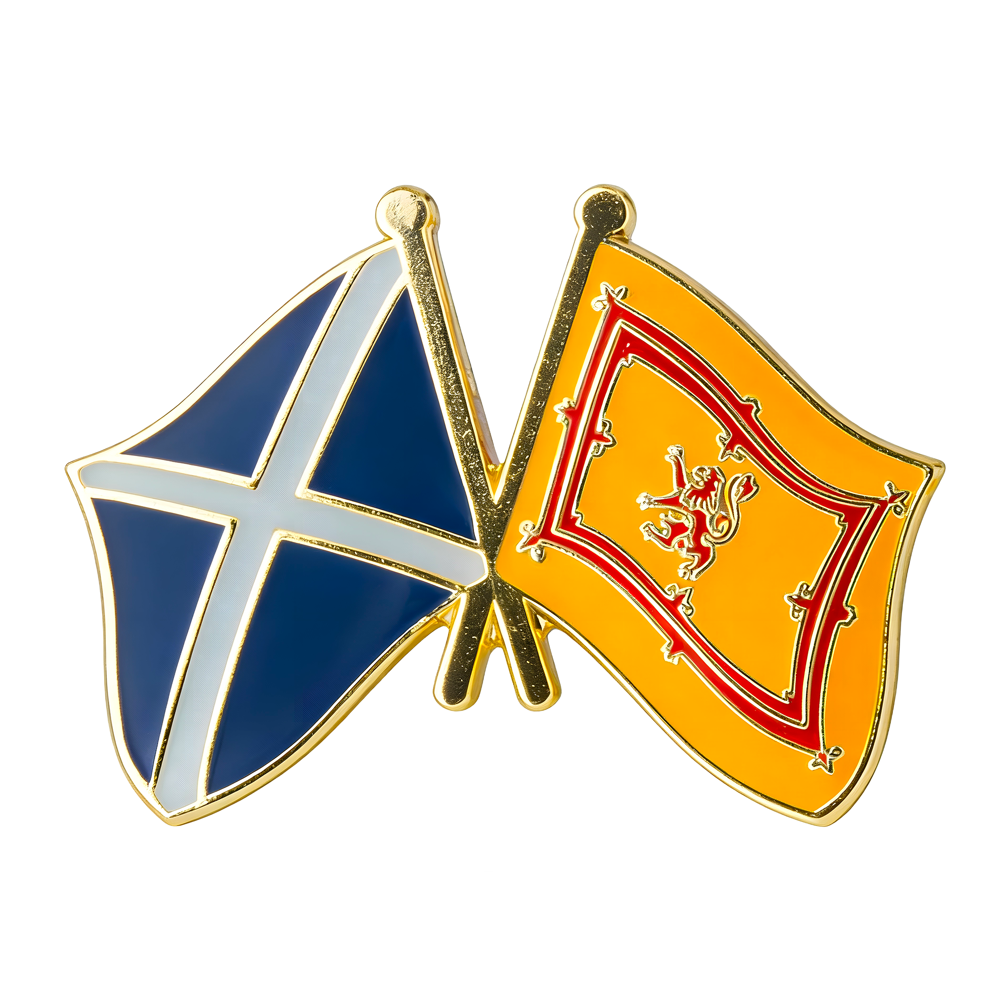 Pin de la amistad con el león y el estandarte real de Escocia Imagen principal del producto