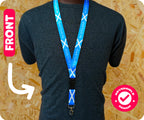 Scotland Flag Scottish Saltire Blue Lanyard