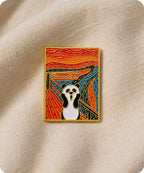 Panda Scream Art Enamel Pin Badge