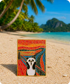 Panda Scream Art Enamel Pin Badge
