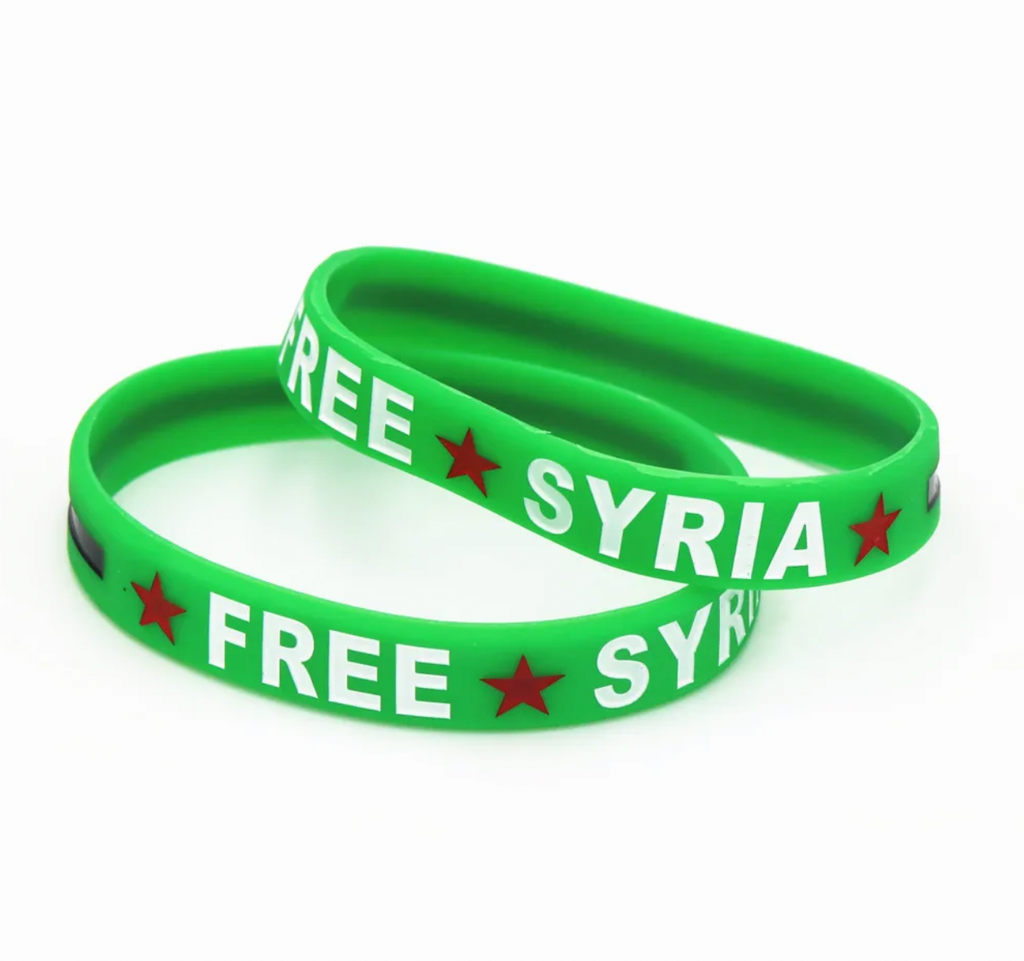 Free Syria Silicone Rubber Wristband