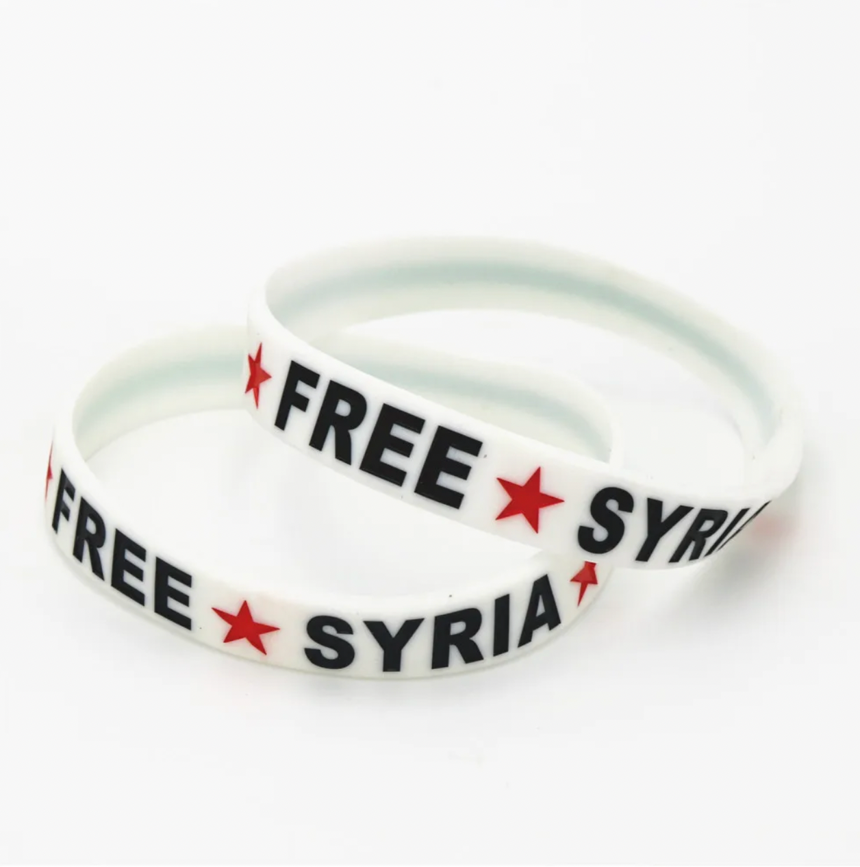 Free Syria Silicone Rubber Wristband