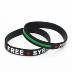 Free Syria Silicone Rubber Wristband