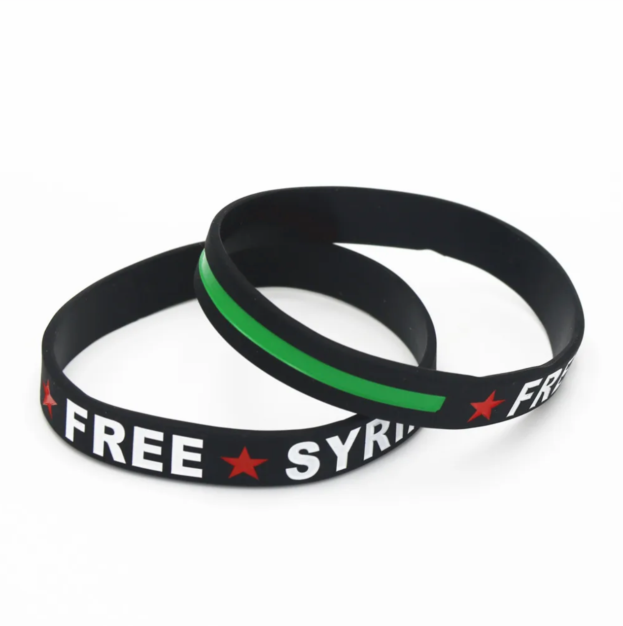 Free Syria Silicone Rubber Wristband