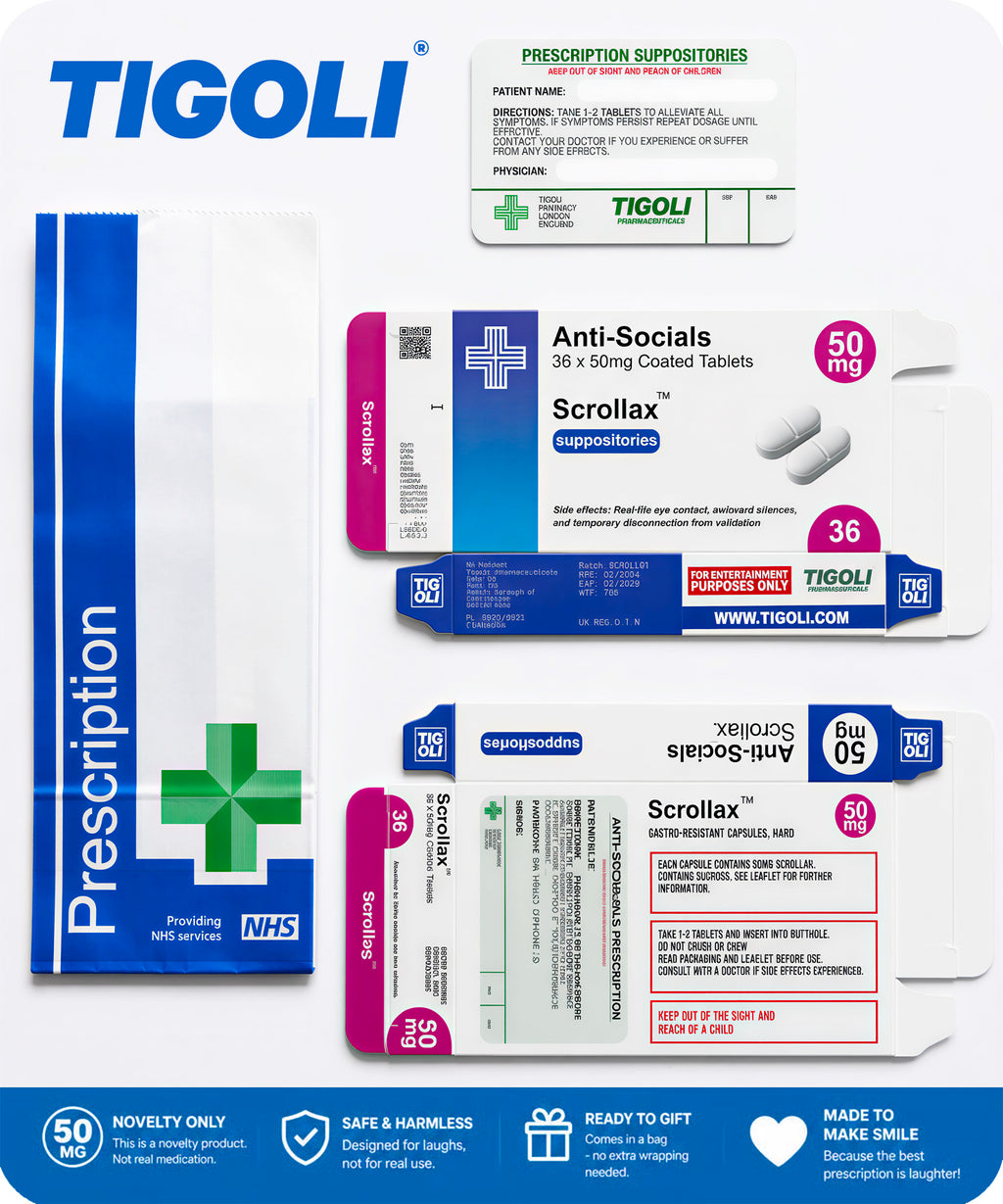 Anti-Socials Prescription Joke Sweets, 36g | Vegan & Vegetarian
