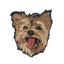 Yorkshire Terrier Scruffy Dog Pin Badge